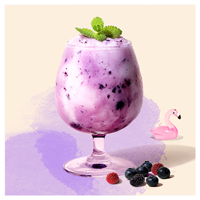 Purpleberry Yogurt Ice Blended